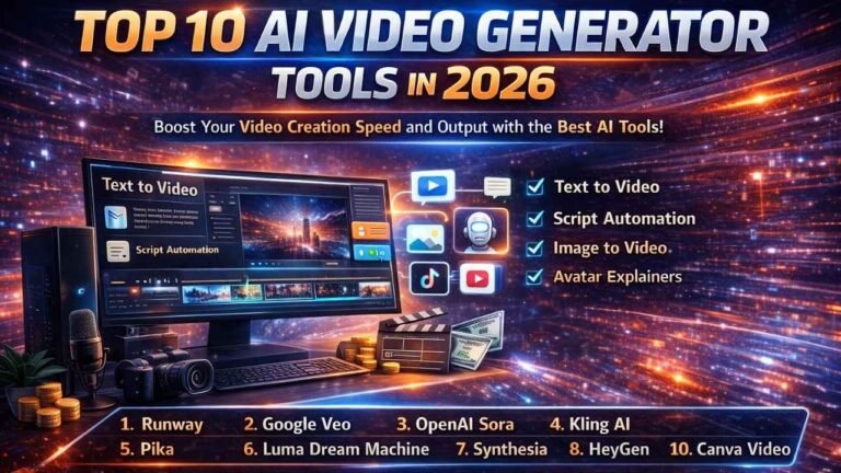 Top 10 AI Video Generator Tools in 2026